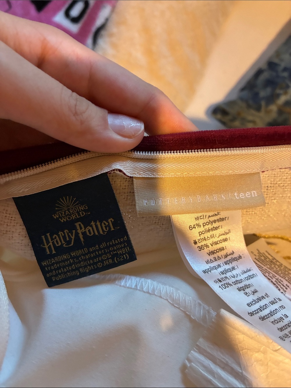 Pottery Barn - Harry Potter 3 piece Pillow Set ⭐️ - Picture 3 of 7